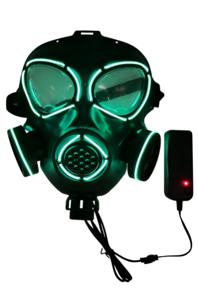 Maske Neon Gaz Maskesi Yeşil