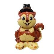 Ayaklı Şapkalı Sincap Folyo Balon 63,5-39 cm 5445