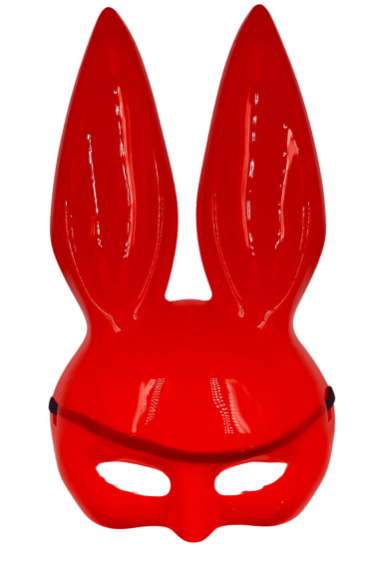 Maske Tavşan Uzun Kulaklı Kırmızı