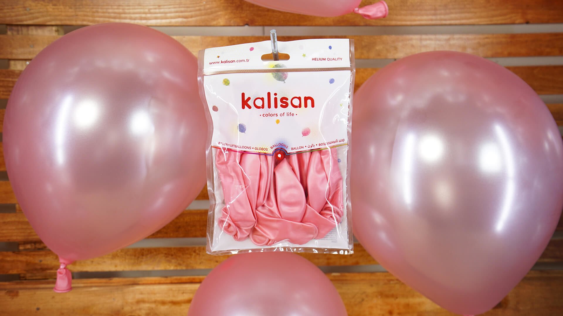 12'' Kalisan Metalik Pembe 50'li