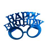 Happy Brithday Mavi Camsız Gözlük Parti