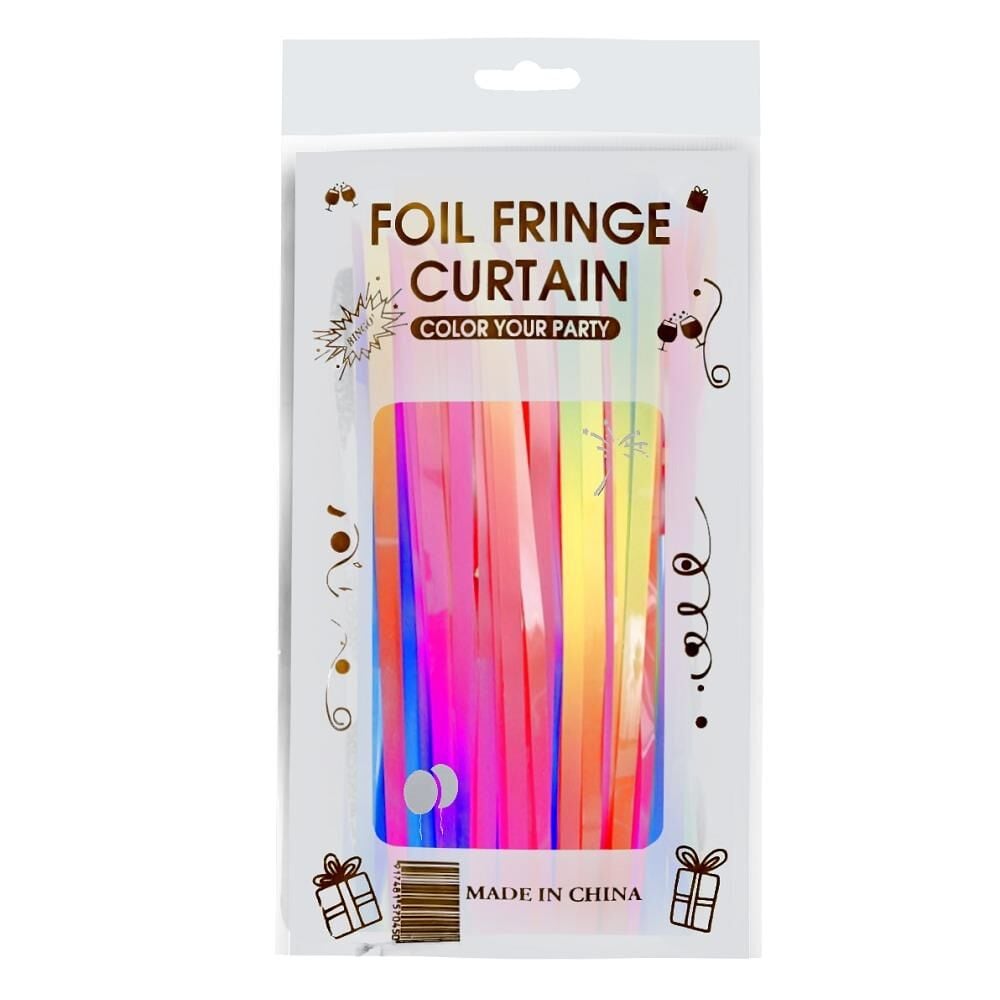 Kapı Perdesi Makaron Gökkuşağı Renkli