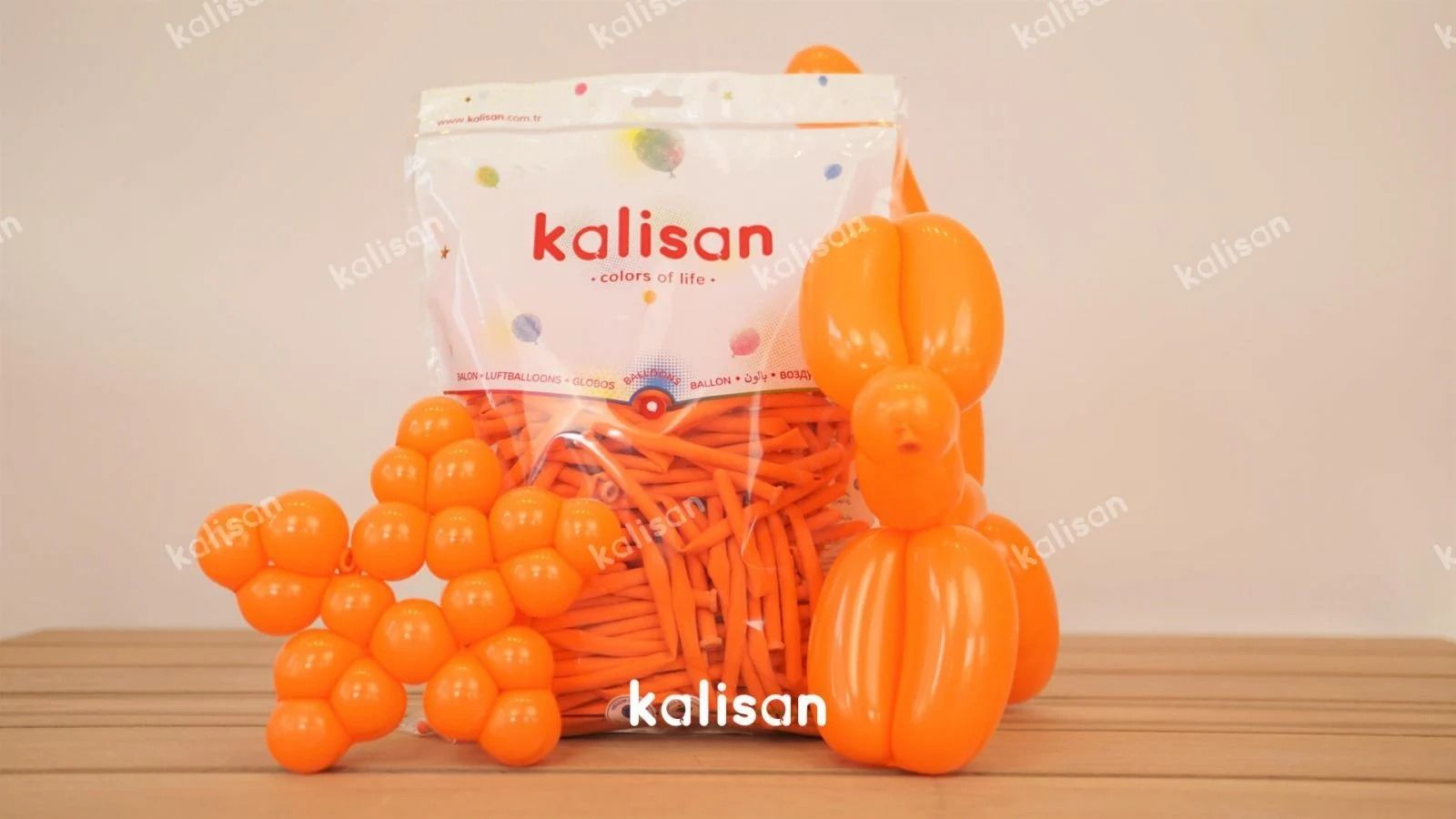 Kalisan Sosis Balon Turuncu 100 Adet