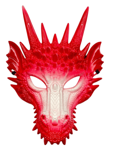 Maske Ejderha Model Kırmızı