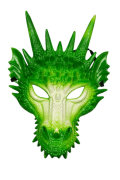 Maske Ejderha Model Yeşil