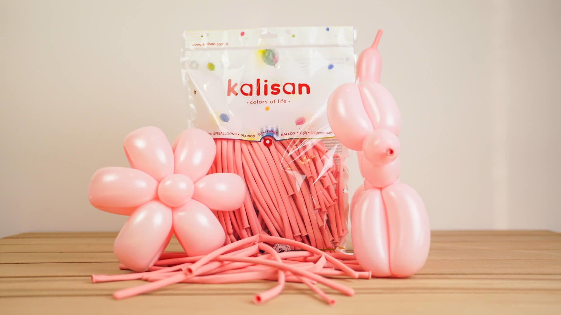 Kalisan Sosis Balon Makaron Pembe 100 Adet