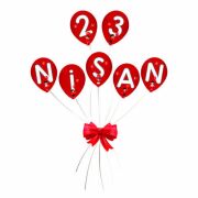 120 Parça 23 Nisan Kutu Süsleme Set