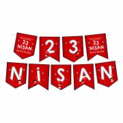 120 Parça 23 Nisan Kutu Süsleme Set