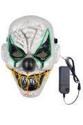 Maske Neon Işıklı Joker Yeşil Sarı