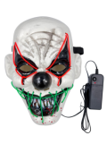 Maske Neon Işıklı Joker Turuncu Yeşil