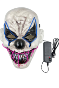 Maske Neon Işıklı Joker Mavi Pembe