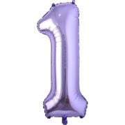 1 Rakam 40'' Mor Folyo Balon
