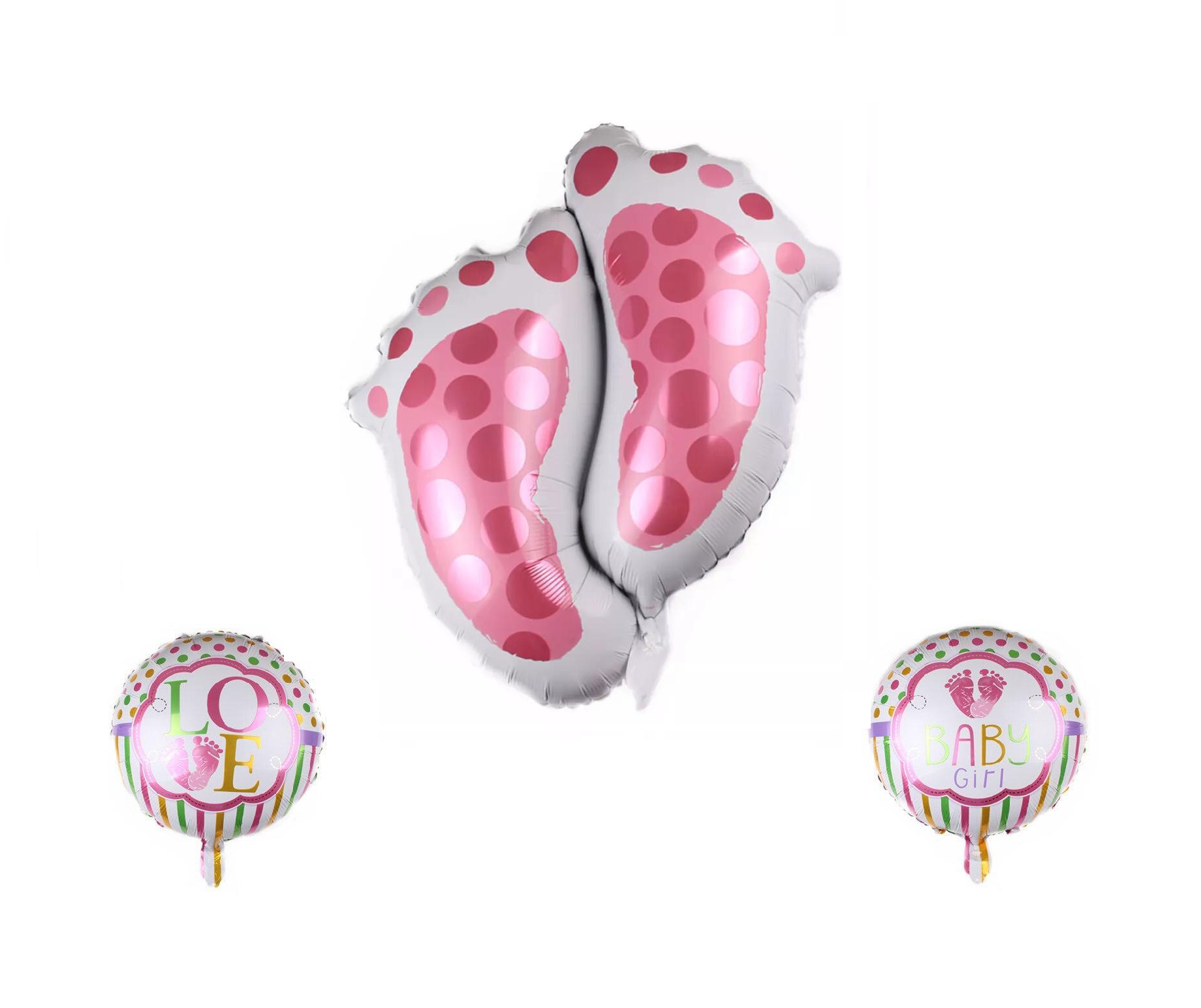 PEMBE AYAK İZİ 3LÜ FOLYO SET 30 INCH - 18 INCH