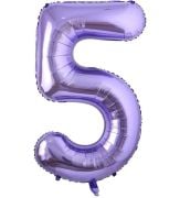 5 Rakam 40'' Mor Folyo Balon