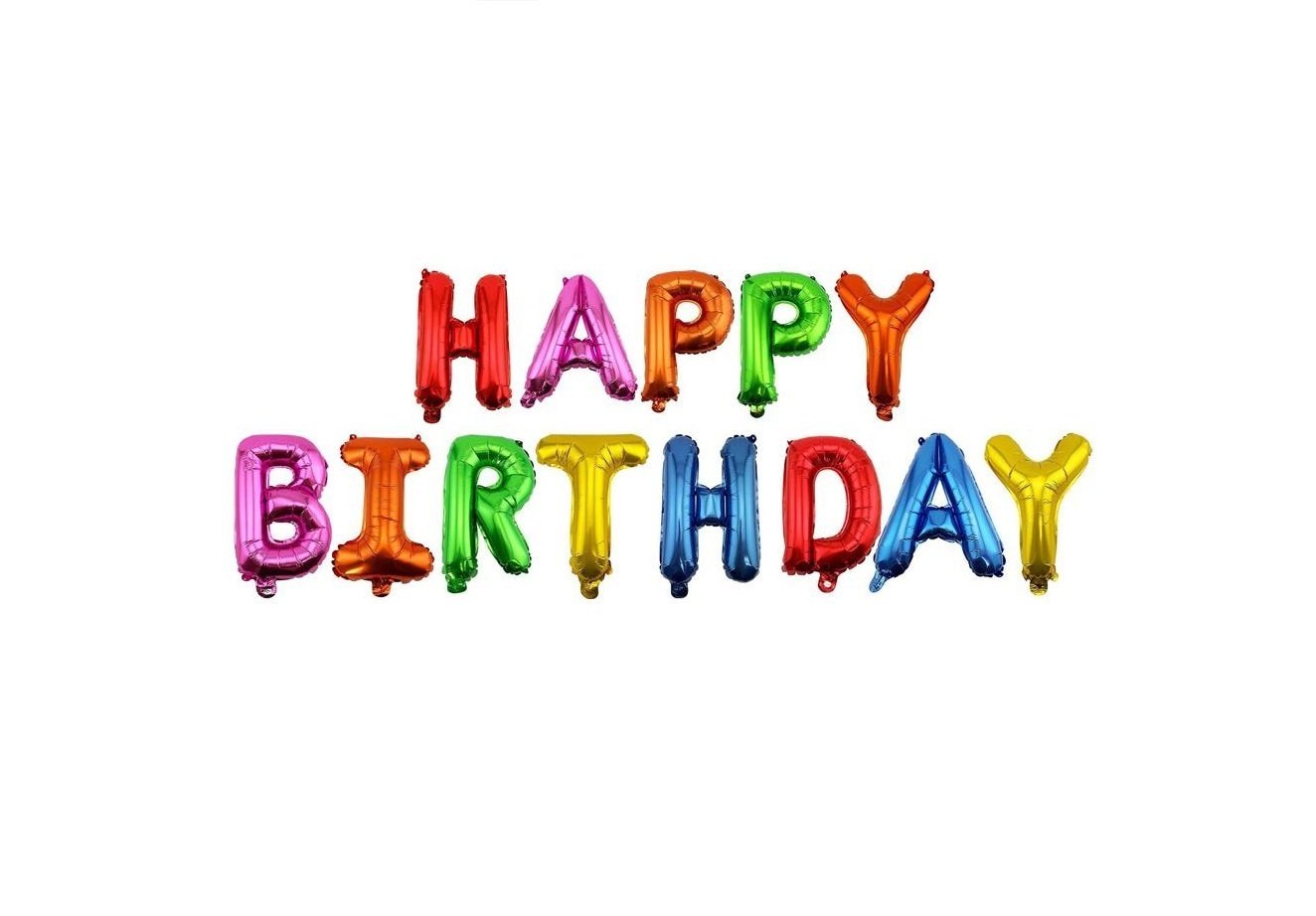 HAPPY BIRTHDAY RENKLİ FOLYO BALON 16 INCH