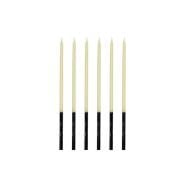 Mum İnce Kalem Model Makaron Sarı 15 Cm 6'lı