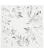 Kağıt Peçete Varaklı Yaprak Model Gümüş 20 Parça