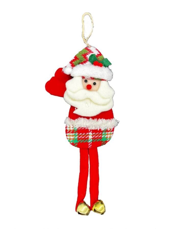 Yılbaşı Kabartma Figür Noel Baba Zilli 30 Cm
