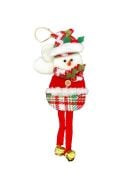 Yılbaşı Kabartma Figür Kardan Adam Zilli 30 Cm