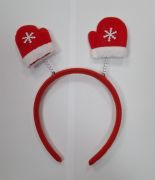 Yılbaşı Peluş Figürlü Taç Eldiven