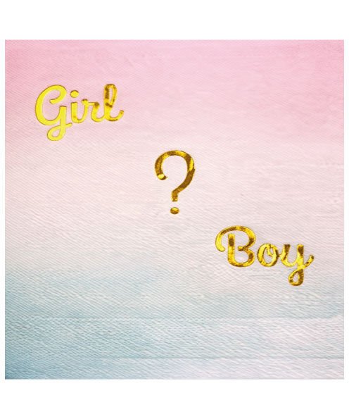 Kağıt Peçete Varaklı Cinsiyet Boy Girl Model 20 Parça