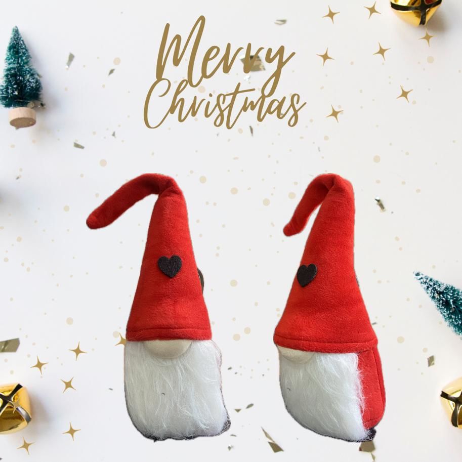 PELUŞ NOEL BABA CİNİ KIRMIZI 36CM 1 ADET
