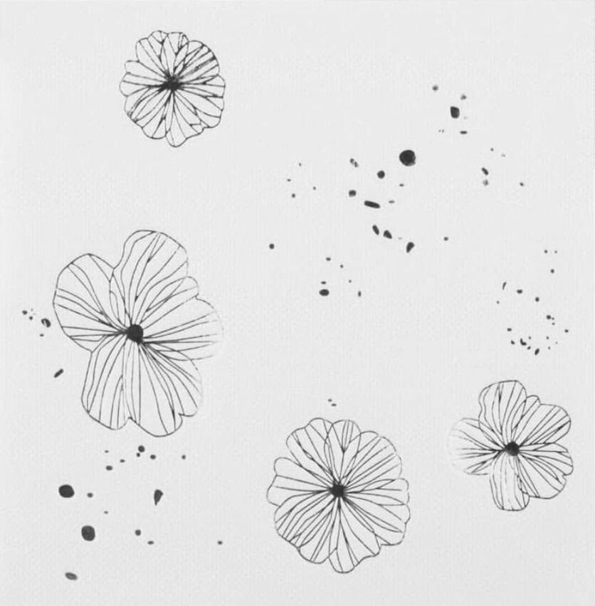 Kağıt Peçete Varaklı Çiçek Model Gümüş 20 Parça