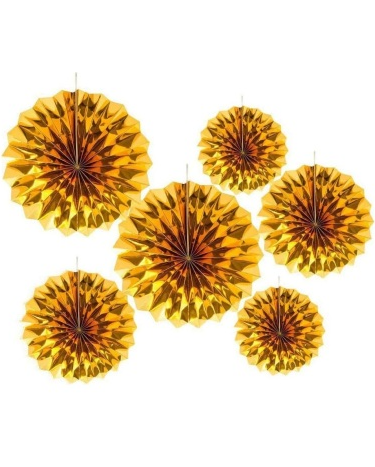 Yelpaze Süs Gold 6'lı