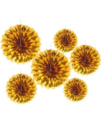 Yelpaze Süs Gold 6'lı