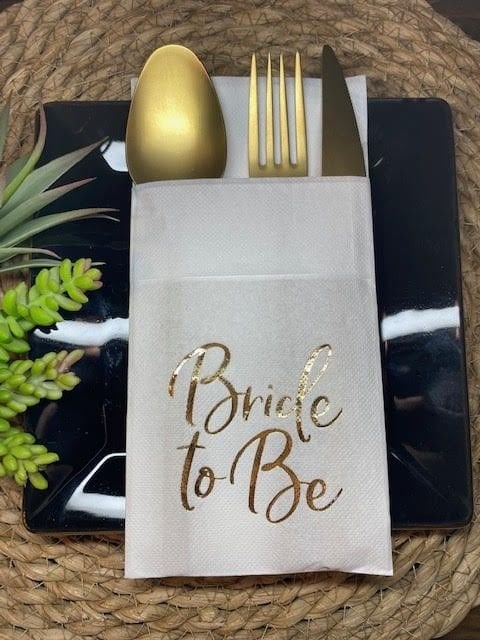 Bride To Be Gold 12'li Cepli Peçete