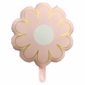 Pembe Çiçek Folyo Balon 52-42 Cm 0791