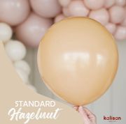 Kalisan 12'' Standart Fındık Kahve ( Hazelnut ) 100'lü Balon #2349