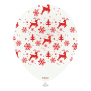 Yılbaşı Temalı Christmas Reindeer Mix 12'' 25'li Baskılı Balon