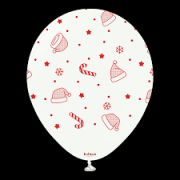 Yılbaşı Temalı Christmas Pattern Mix 12'' 25'li Baskılı Balon