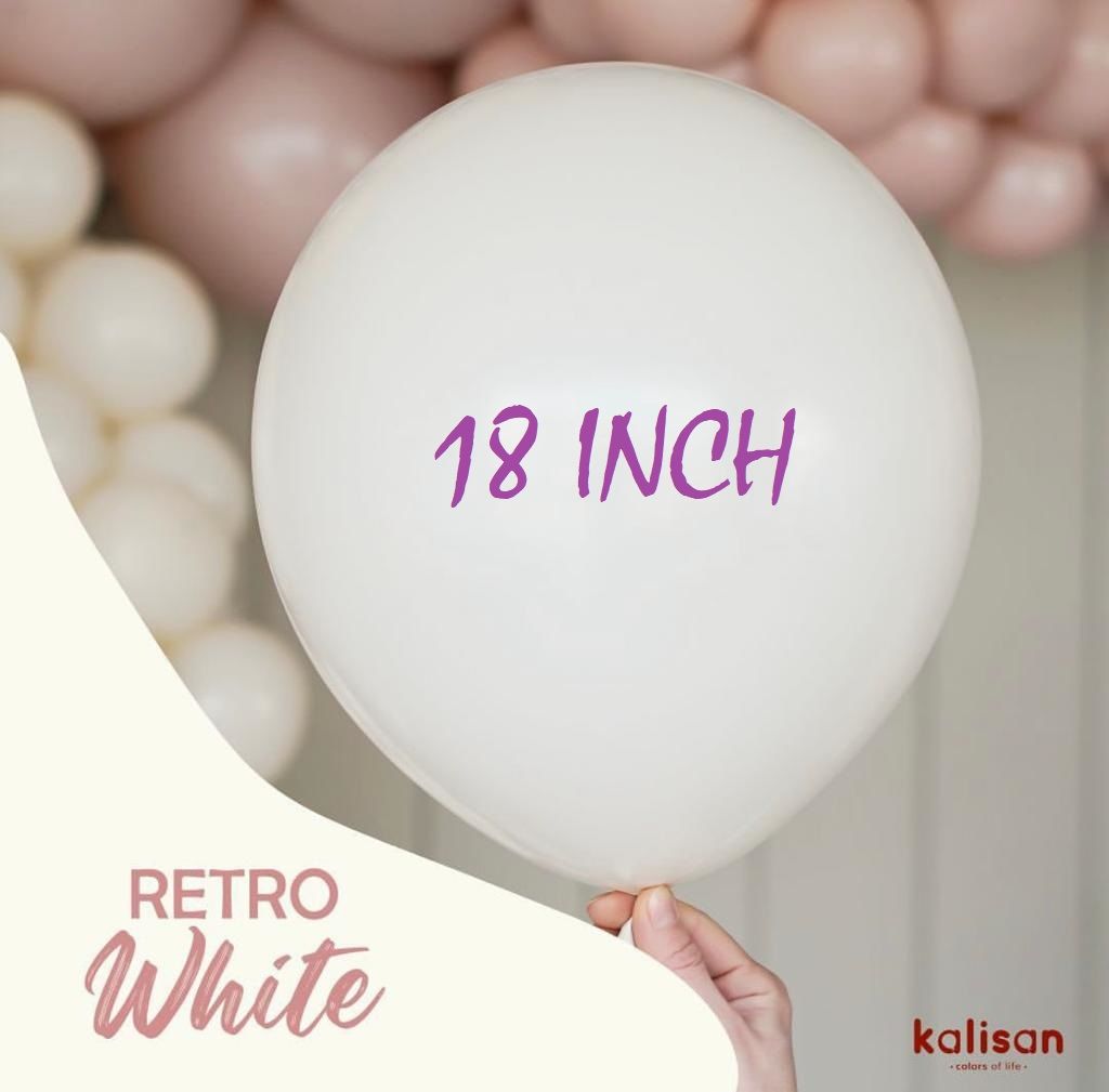 18'' Retro BEYAZ (white) adet