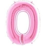 0 Rakam 40'' Açık Pembe Folyo Balo