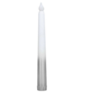 Mum Led Şamdan Gümüş Beyaz 28 Cm 1 Adet