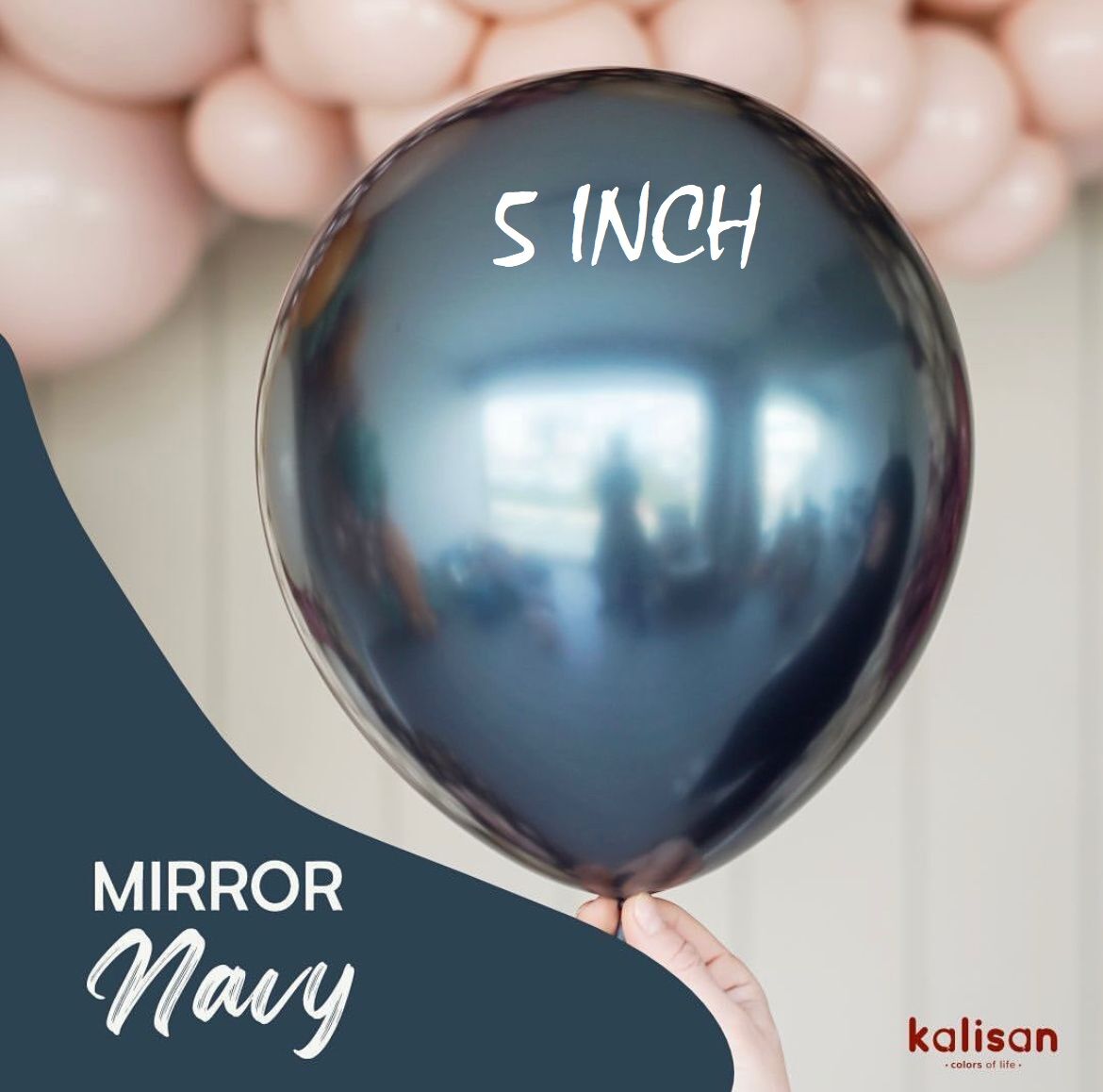 5'' Mirror GECE MAVİSİ (NAVY) 100'LÜ