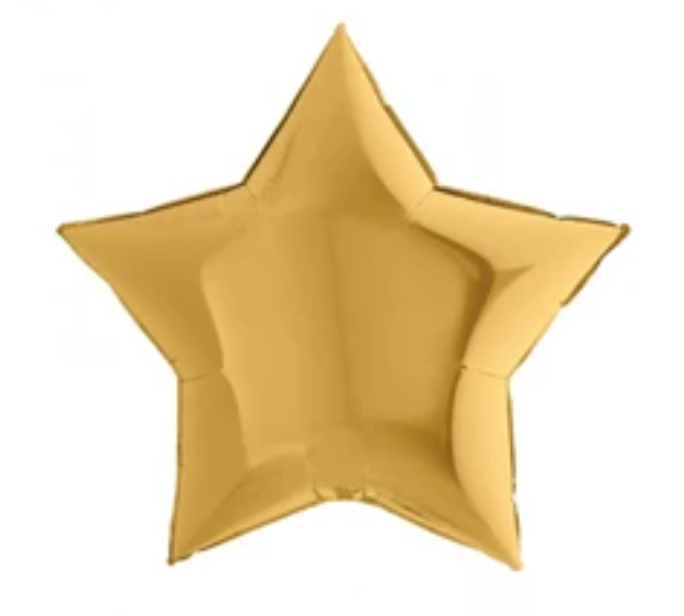 24'' Gold Yıldız Folyo Balon