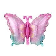 Benekli Pembe Kelebek Folyo Balon 79*53 8699
