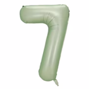 7 Rakam 40'' Açık Yeşil Folyo Balon