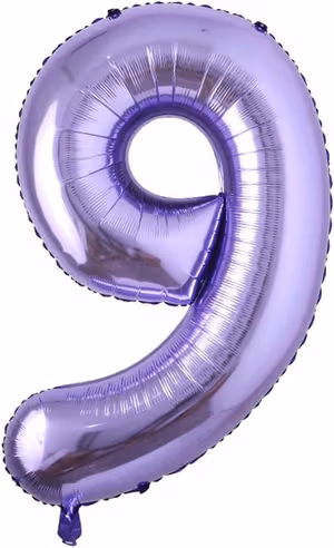 9 Rakam 40'' Mor Folyo Balon