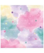 Kağıt Peçete Makaron Renk Sulu Boya Temalı 20 Parça