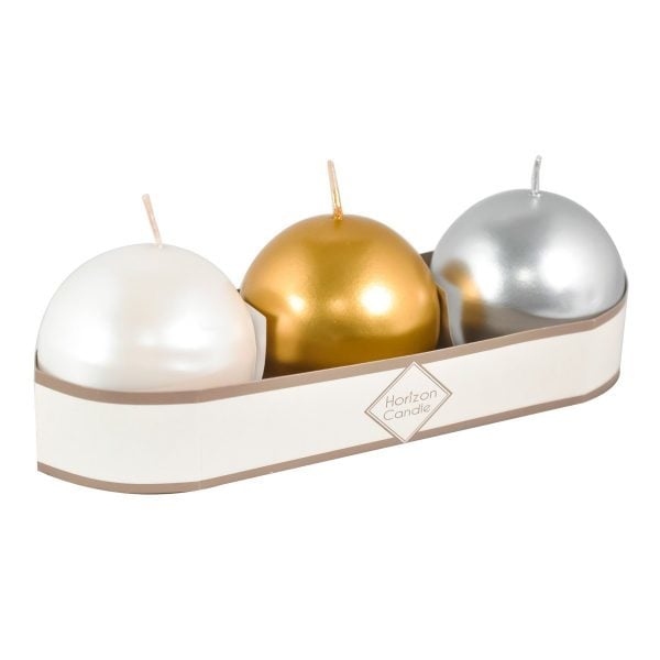 Top Mum – Kokusuz –İnci-Gold-Gümüş- Metalik – 3’Lü – 7 cm