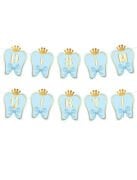 Kağıt Banner Dişim Çıktı Mavi Varaklı