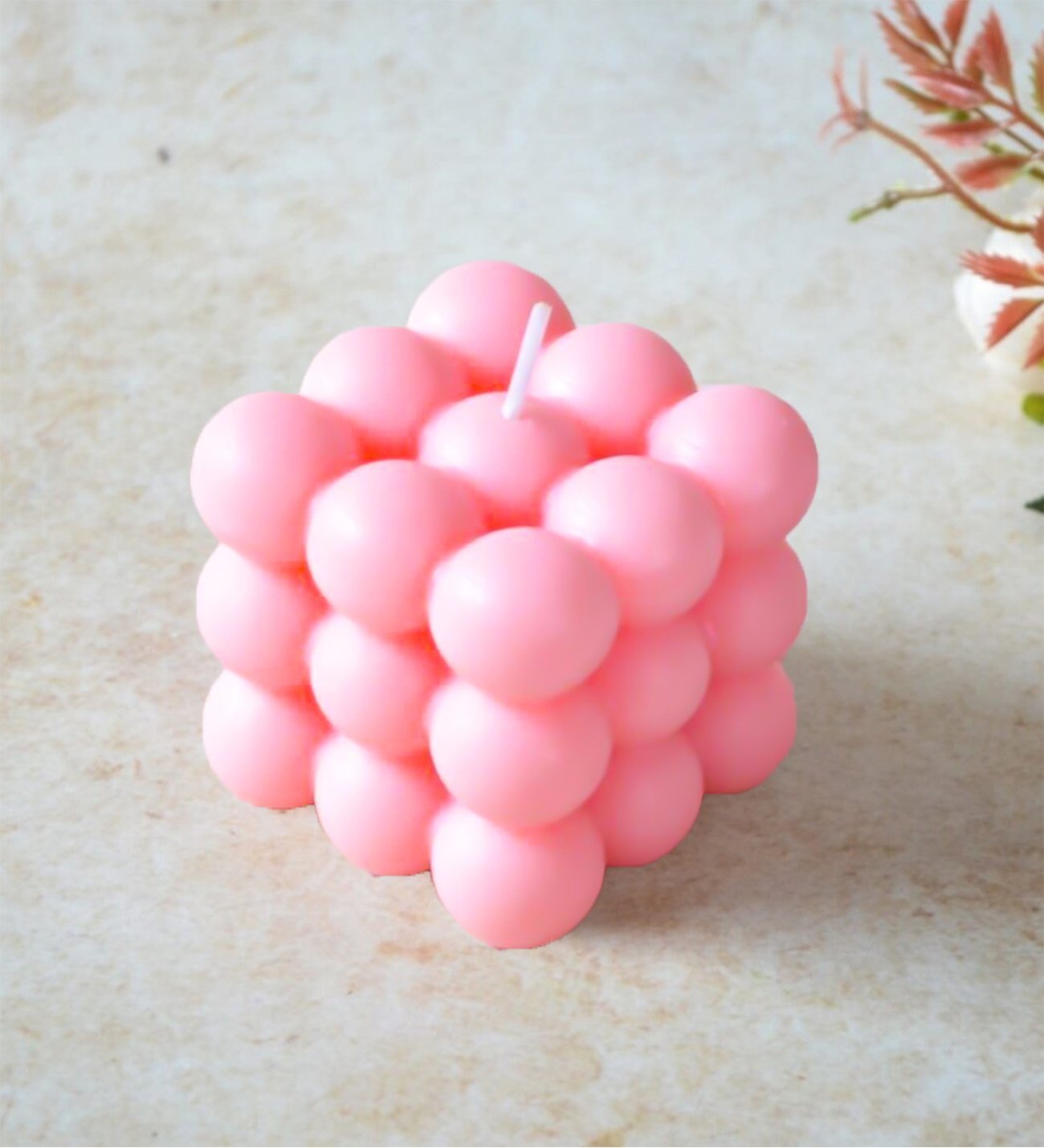 Bubble Model Mum -Tekli -pembe- Renk - 5*5,5cm