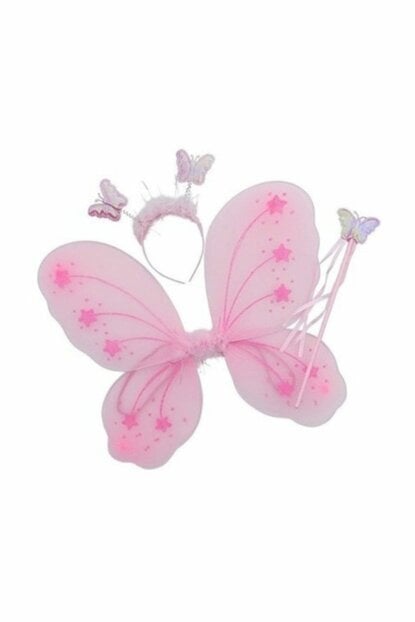 Kelebek Kanadı Set Pembe