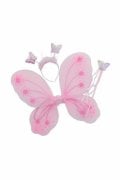 Kelebek Kanadı Set Pembe