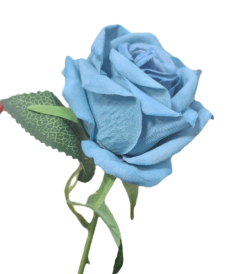 Kadife Gül Mavi Büyük 1 Adet