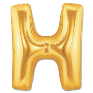 40'' Gold H Harf Folyo Balon  100 Cm